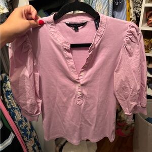 Veronica Beard Coralee Shirt orchid Medium